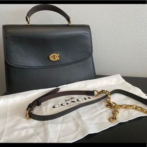 Coach Parker Top Handle 32 Leather Satchel Shoulde